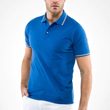 Polo CORTEZ SPORT m/c tricolore