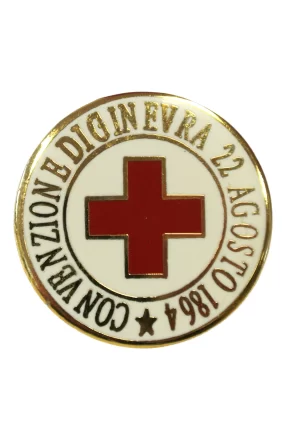 Spilla metallica Croce Rossa